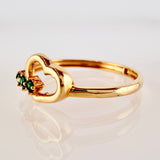 Heart Ring 1.1g / T5 1/2 / 18K Yellow Gold