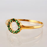 Dense Circular Ring 0.9g / T7 / 18K Yellow Gold