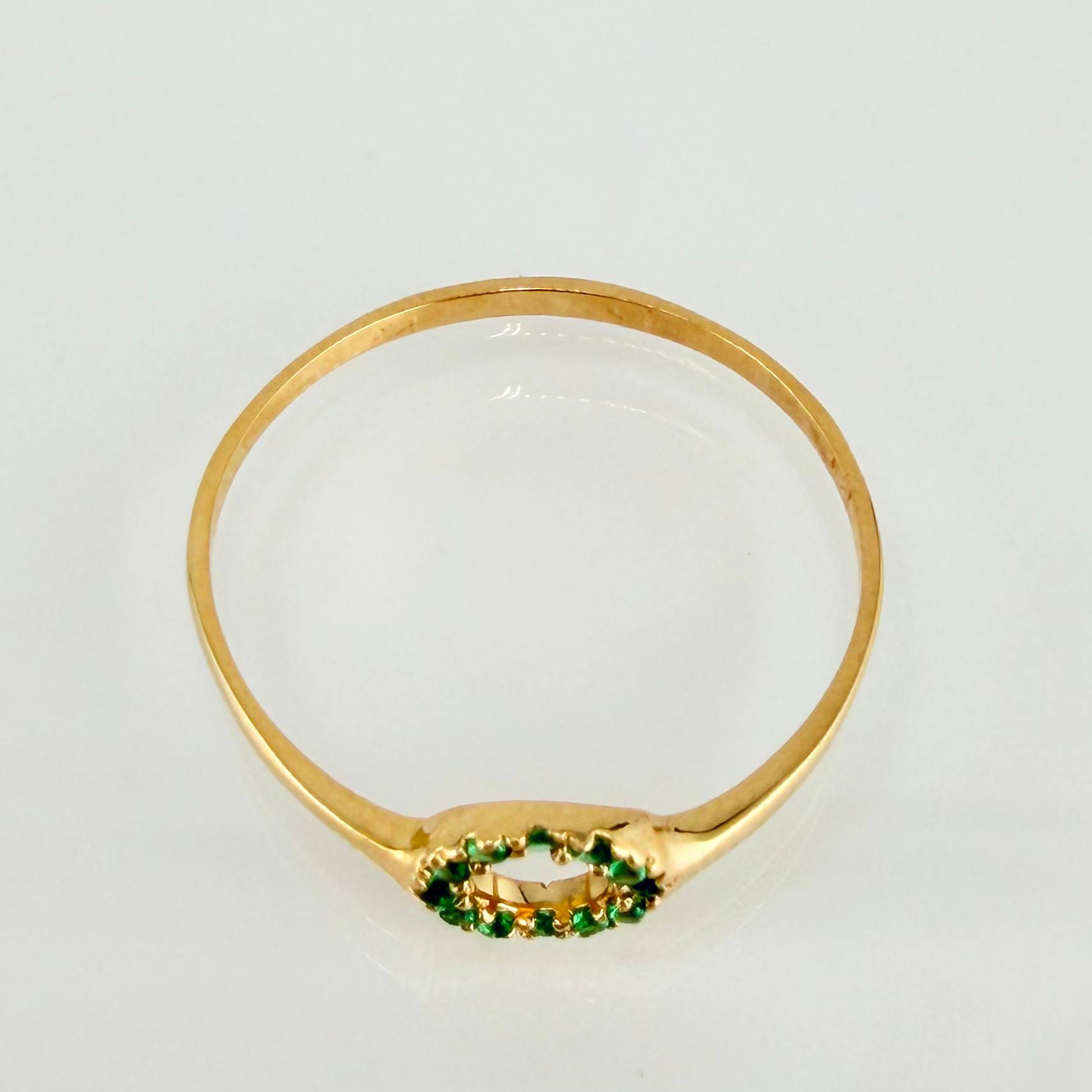 Dense Circular Ring 0.9g / T7 / 18K Yellow Gold