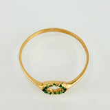 Dense Circular Ring 0.9g / T7 / 18K Yellow Gold