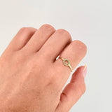 Dense Circular Ring 0.9g / T7 / 18K Yellow Gold
