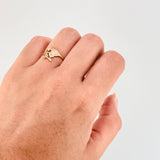 Anillo Corazón Llaves 1.45gr / T6 3/4 / Oro Amarillo 18K