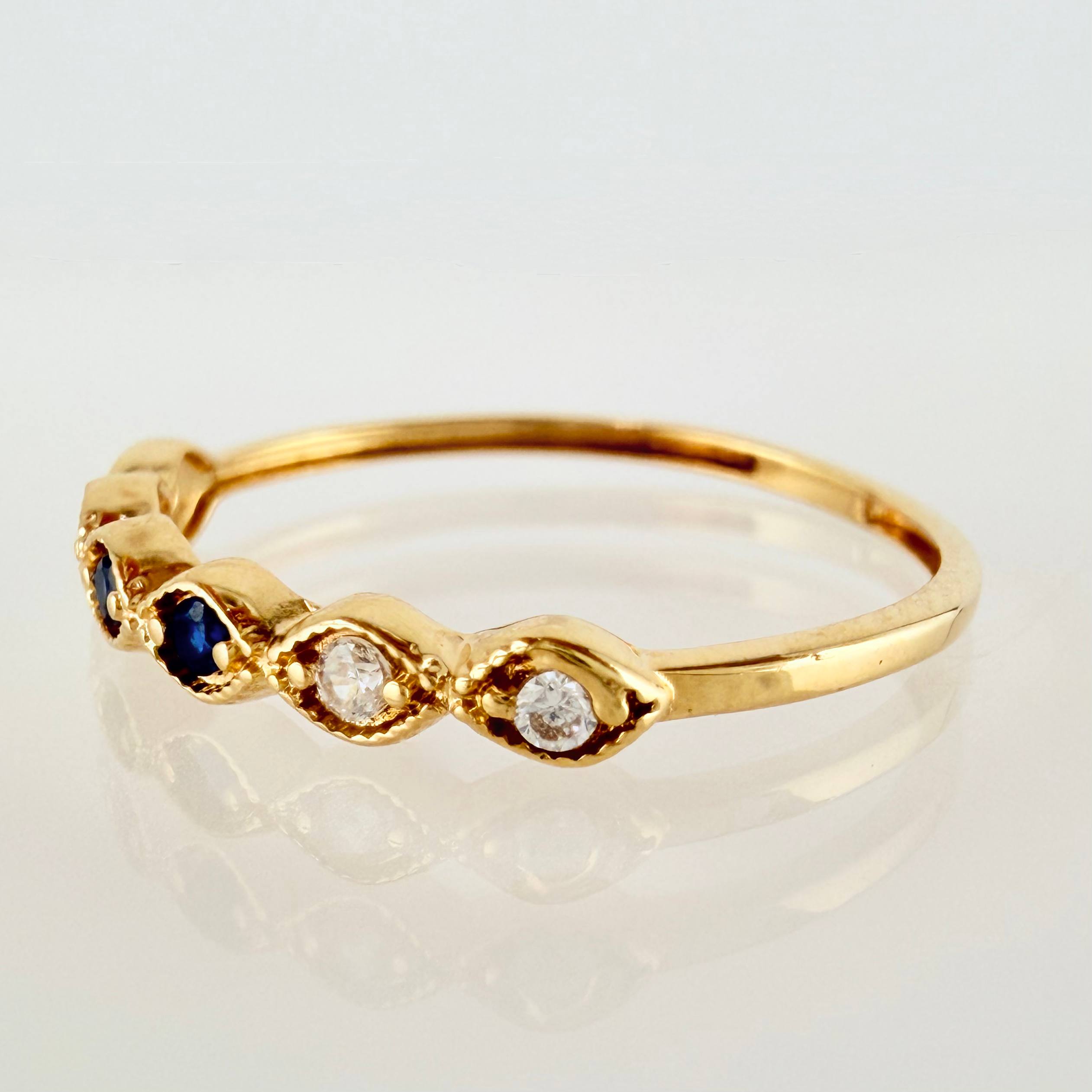 Eyes Line Ring 1.05g / T6 1/2 / 18K Yellow Gold