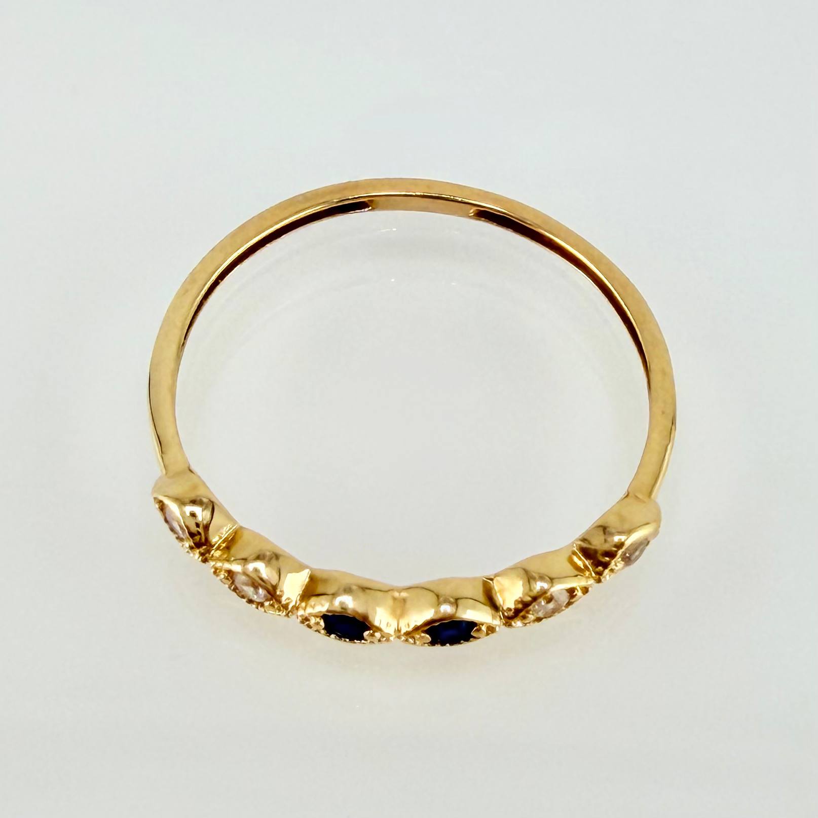 Eyes Line Ring 1.05g / T6 1/2 / 18K Yellow Gold