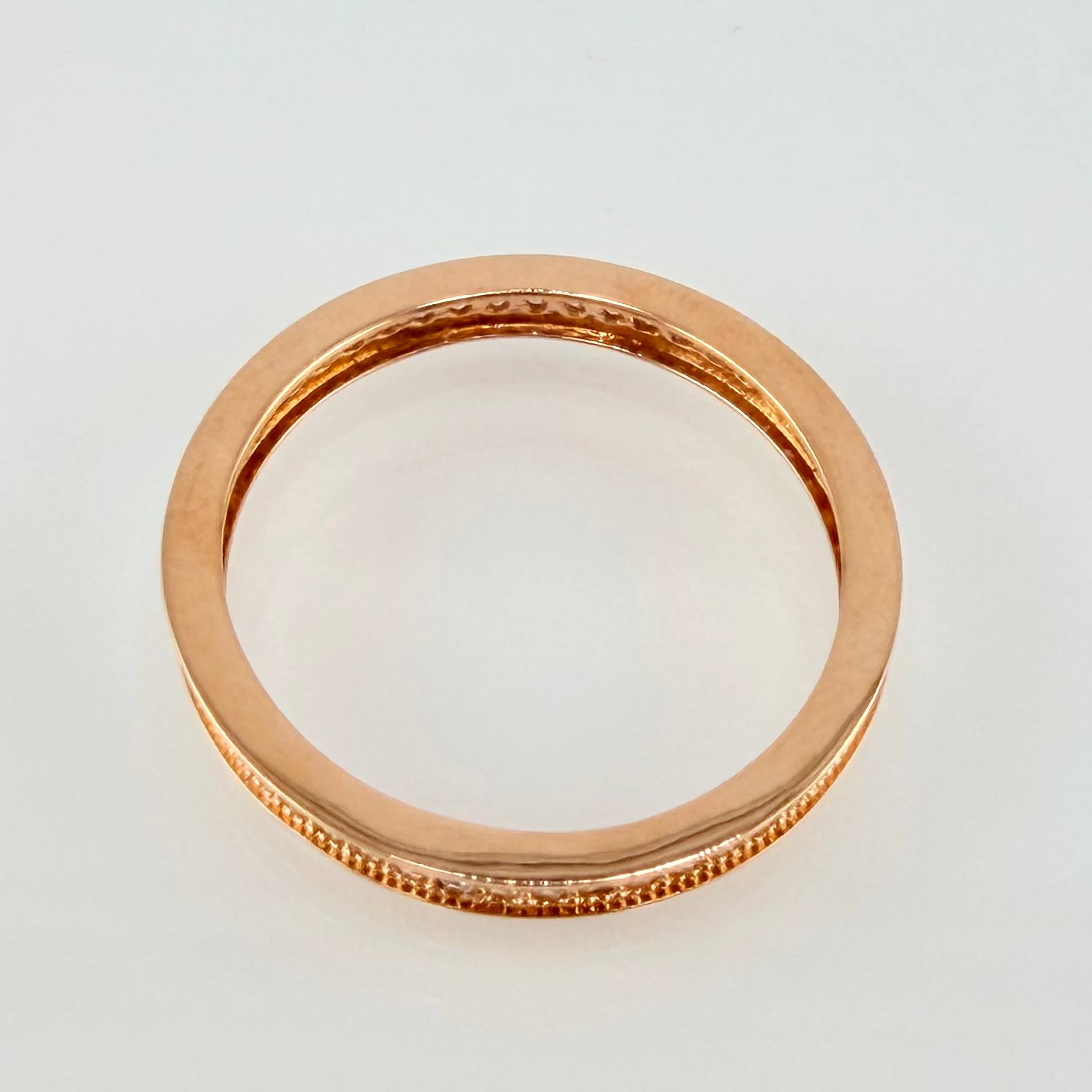 Anillo Churumbela Tupido 1.85gr / T6 3/4 / Oro Rosa 18K