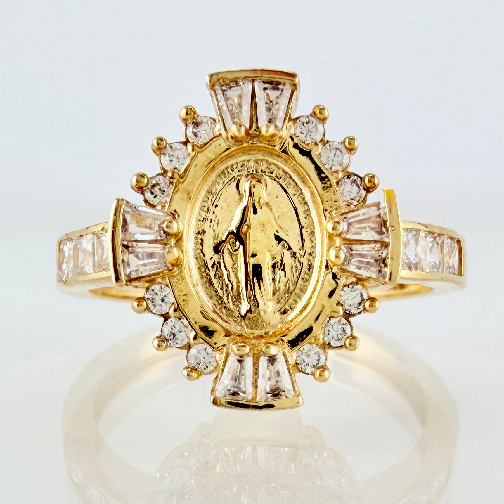 Miraculous Virgin Ring 3.8g / T6 3/4 / 18K Yellow Gold