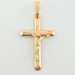 Dije Cruz Cristo 5.5gr / 2 1/4 in / Tres Oros 18K ©