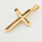 Dije Cruz Cristo 5.5gr / 2 1/4 in / Tres Oros 18K ©
