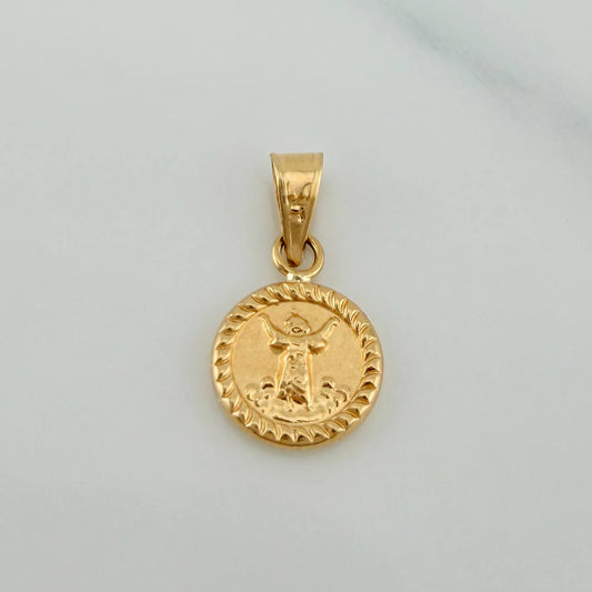 Dije Divino Niño 0.45gr / 3/4 in / Oro Amarillo 18K &