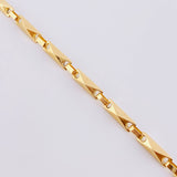 Pulso Rustico Rombos 4.75 g / 8 1/4 in / 3.8 mm Oro Amarillo 18K