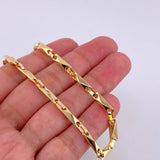 Pulso Rustico Rombos 4.75 g / 8 1/4 in / 3.8 mm Oro Amarillo 18K