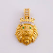 Pendant Lion Head 3.55 g / 1 in Yellow Gold 18K