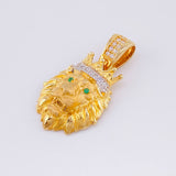 Pendant Lion Head 3.55 g / 1 in Yellow Gold 18K