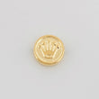 Herraje Corona 0.55 g / 1/2 in Oro Amarillo 18K
