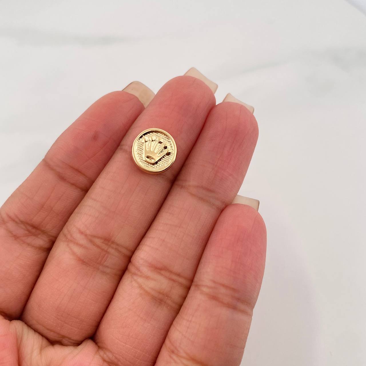 Herraje Corona 0.55 g / 1/2 in Oro Amarillo 18K