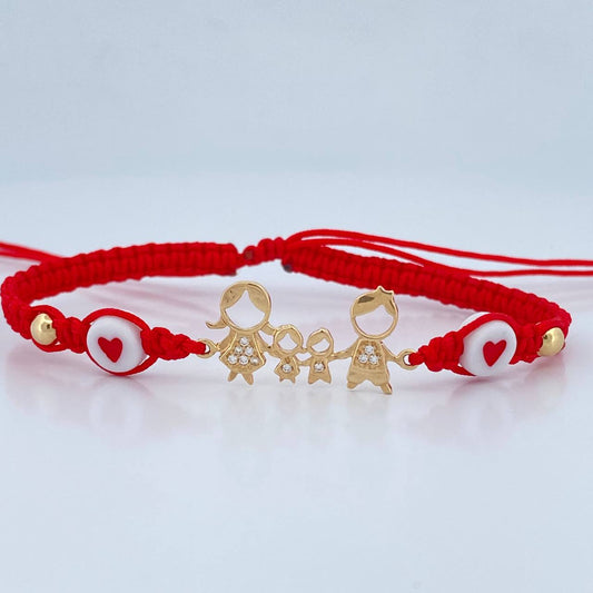 Red Bracelet Charm Family 1.45gr / 18K Gold $