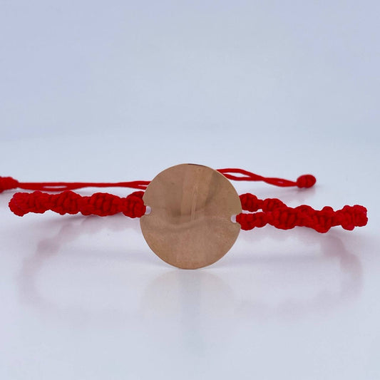 Red Bracelet Charm Plate 1.35gr / 18K Gold $