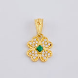 Dije Trebol 4 Hojas 0.85 g / 1 in Oro Amarillo 18K