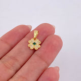 Dije Trebol 4 Hojas 0.85 g / 1 in Oro Amarillo 18K
