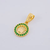 Dije Corona Circular 0.65 g / 3/4 in Oro Amarillo 18K