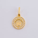 Dije Corona Circular 0.75 g / 3/4 in Oro Amarillo 18K