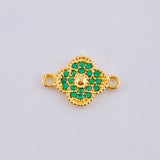 Herraje Trebol Central 0.7 g / 1/2 in Oro Amarillo 18K