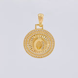Dije Medalla Letra O 4.8 g / 1 1/4 in Oro Amarillo 18K