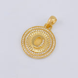Dije Medalla Letra O 4.8 g / 1 1/4 in Oro Amarillo 18K