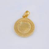 Dije Medalla Letra O 4.8 g / 1 1/4 in Oro Amarillo 18K