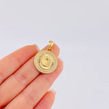Dije Medalla Letra O 4.8 g / 1 1/4 in Oro Amarillo 18K