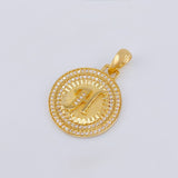 Dije Medalla Letra H 4.8g / 1 1/4 in Oro Amarillo 18K