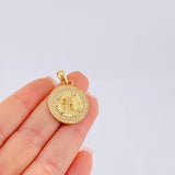 Dije Medalla Letra H 4.8g / 1 1/4 in Oro Amarillo 18K