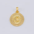 Dije Medalla Letra C 4.6g / 1 1/4 in Oro Amarillo 18K