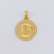 Dije Medalla Letra L 4.55 g / 1 1/4 in Oro Amarillo 18K