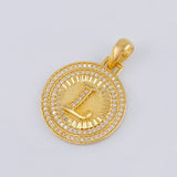 Pendant Medal Letter L 4.6g / 1 1/4 in 18K Yellow Gold