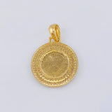 Dije Medalla Letra L 4.6 g / 1 1/4 in Oro Amarillo 18K