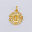Dije Medalla Letra D 4.55 g / 1 1/4 in Oro Amarillo 18K