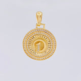 Dije Medalla Letra D 4.75g / 1 1/4 in Oro Amarillo 18K
