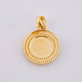 Dije Medalla Letra D 4.75g / 1 1/4 in Oro Amarillo 18K