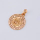 Dije Corona Circular 4.3 g / 1 1/4 in Oro Rosa 18K