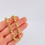 Cadena Rustica Cilindros Tupidos 77.3 g / 25 1/2 in / 6.6 mm Oro Amarillo 18K