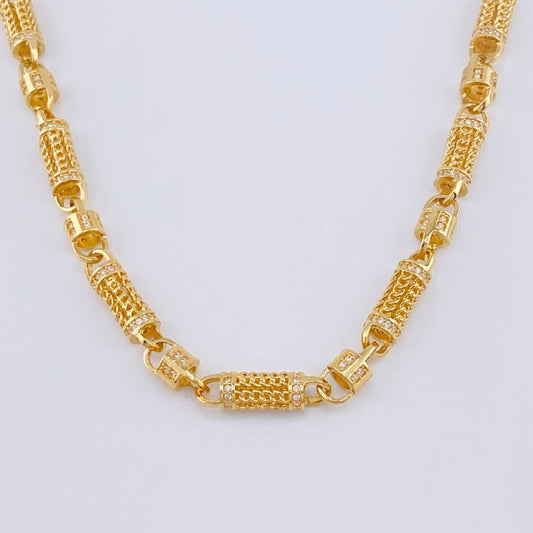 Cadena Rustica Malla Cilindrica 60 g / 25 1/2 in / 5.7 mm Oro Amarillo 18K