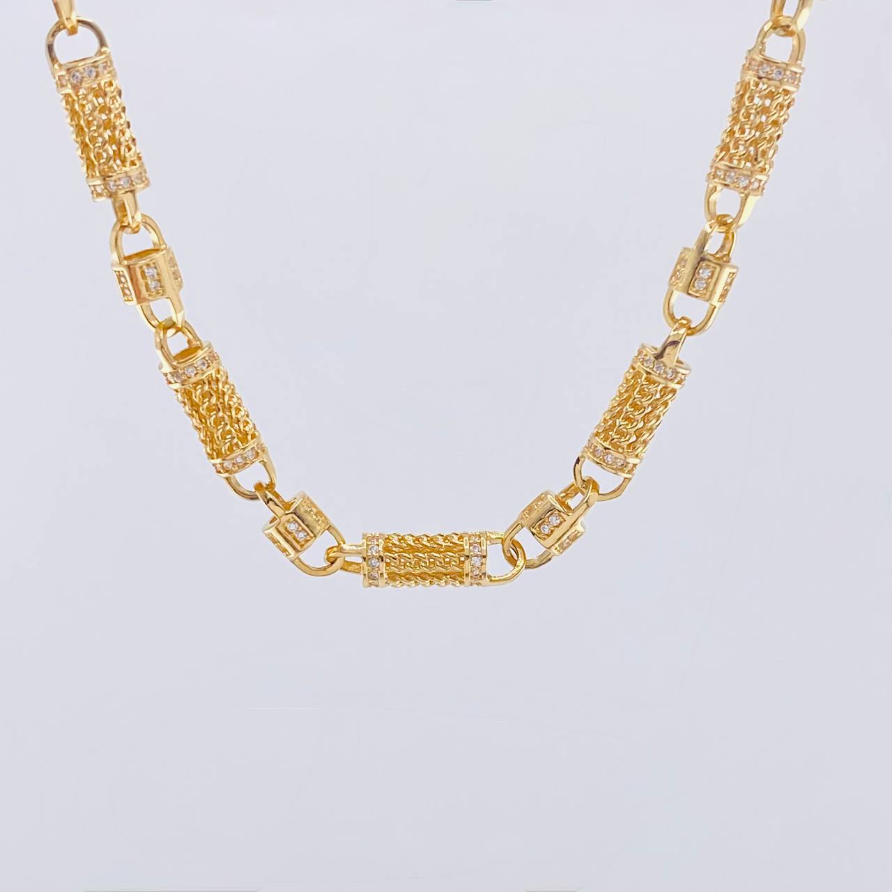 Cadena Rustica Malla Cilindrica 60 g / 25 1/2 in / 5.7 mm Oro Amarillo 18K