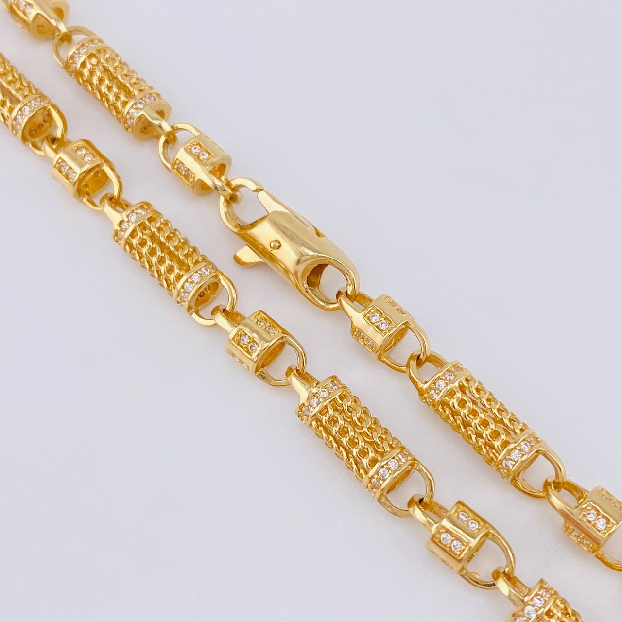 Cadena Rustica Malla Cilindrica 60 g / 25 1/2 in / 5.7 mm Oro Amarillo 18K