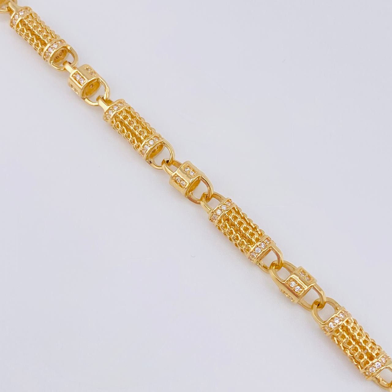 Cadena Rustica Malla Cilindrica 60 g / 25 1/2 in / 5.7 mm Oro Amarillo 18K