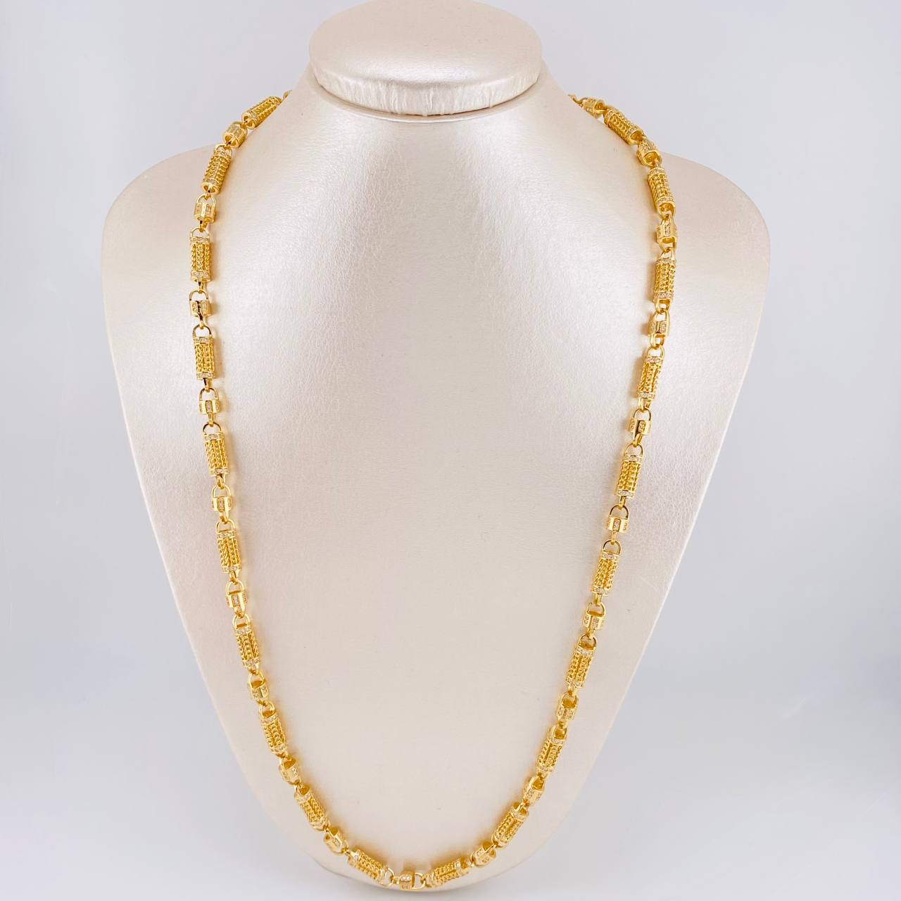 Cadena Rustica Malla Cilindrica 60 g / 25 1/2 in / 5.7 mm Oro Amarillo 18K