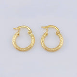 Candongas Leonore 0.9 g / 1/2 in Oro Amarillo 18K