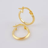 Candongas Clau 0.85 g / 1/2 in Oro Amarillo 18K