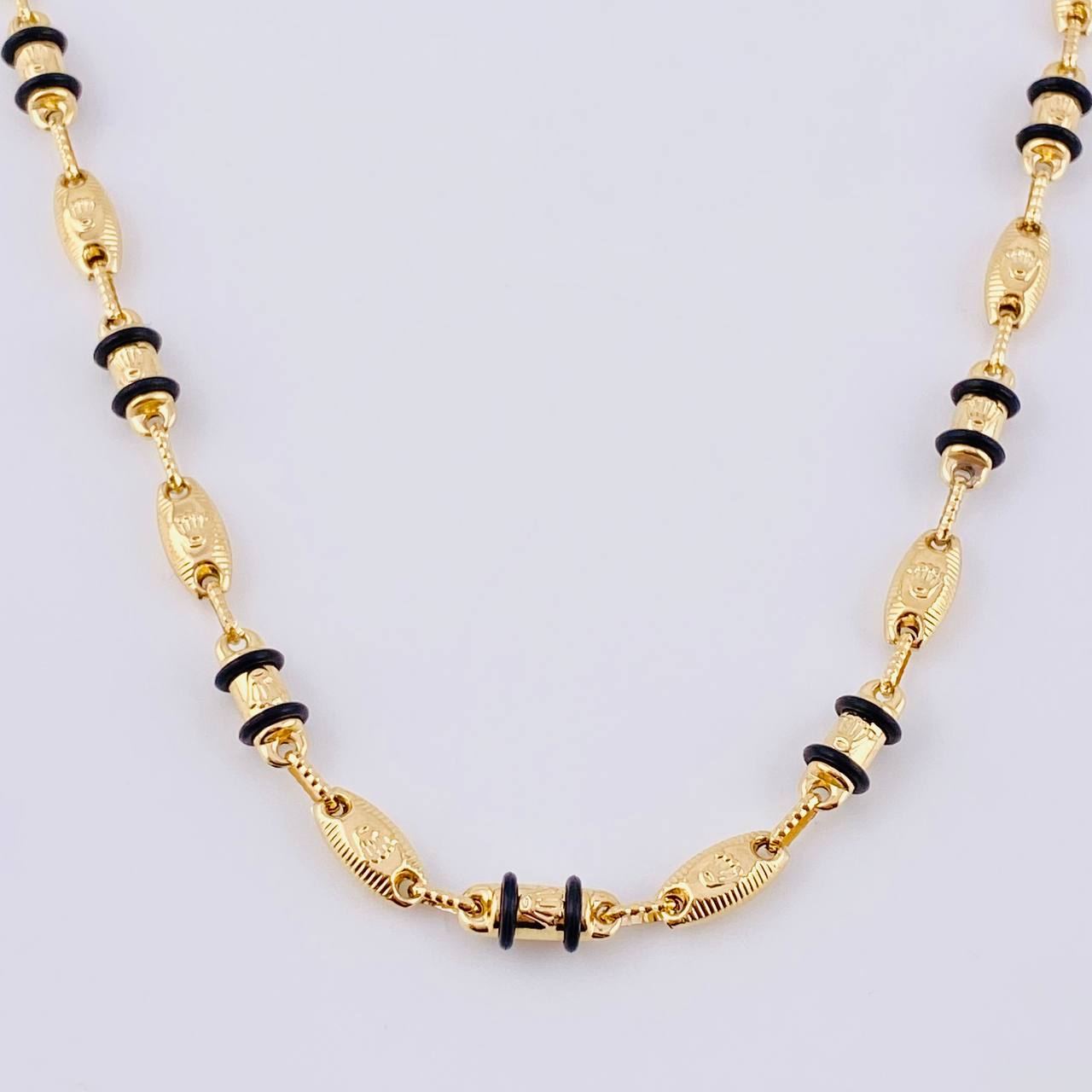 Cadena Rustica Corona 14.1 g / 24 1/2 in / 4,9 mm Oro Amarillo 18K