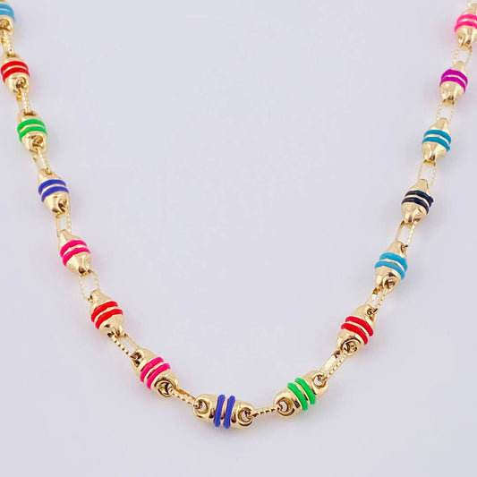 Cadena Rustica Barril 14.65 g / 24 1/2 in / 4,6 mm Oro Amarillo 18K